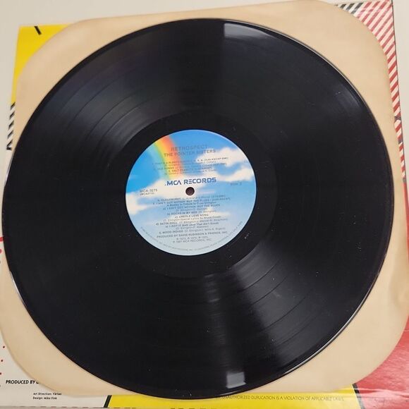 The Pointer Sisters Retrospect 1981 Vinyl Record - Picture 6 of 7